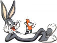Bugs Bunny mange sa carotte